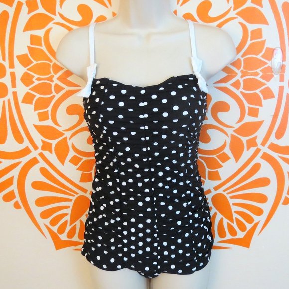 Ann Taylor Other - Ann Taylor Loft VTG Style Polka Dot Swimsuit 8